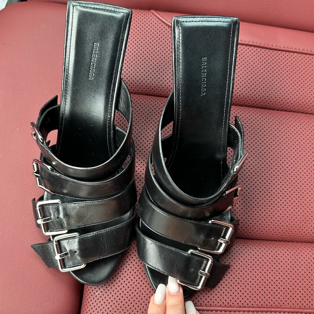 BALENCIAGA STRAP HEELS
